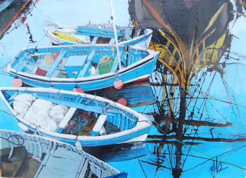 'Harbour Reflection' by artist Malcolm Cheape